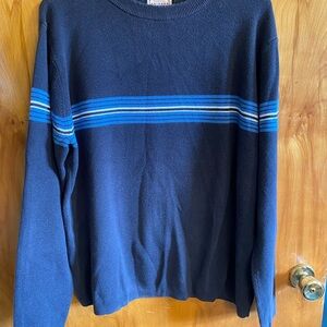 Arizona Navy Blue Striped Sweater